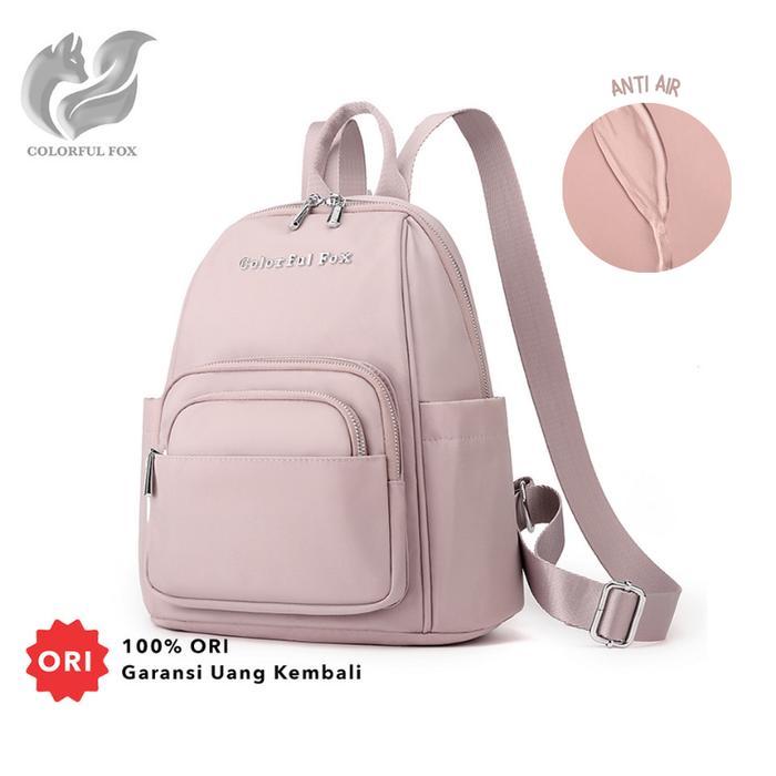 Oneda Bag - Tas Ransel Wanita Korean Backpack Anti Air Fox 2373