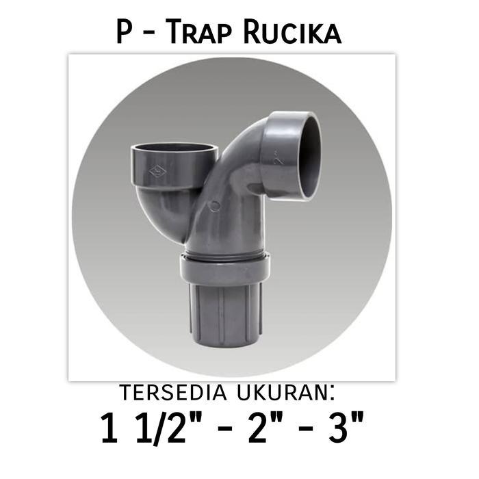 ID P TRAP LEHER ANGSA GULU BANYAK P-TRAP 1 1/2" 1.5" 2" 3" INCH RUCIKA