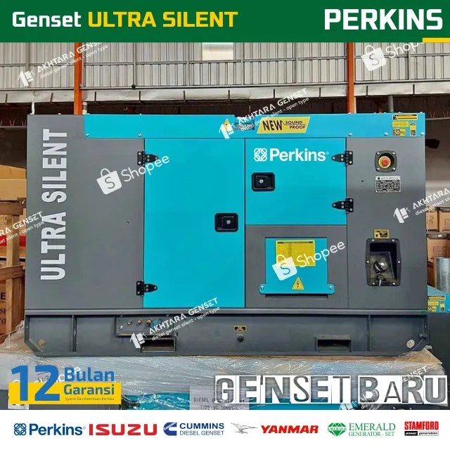 PERKINS Genset 10 Kva Silent - Genset Silent 10 Kva PERKINS HARGA MURAH