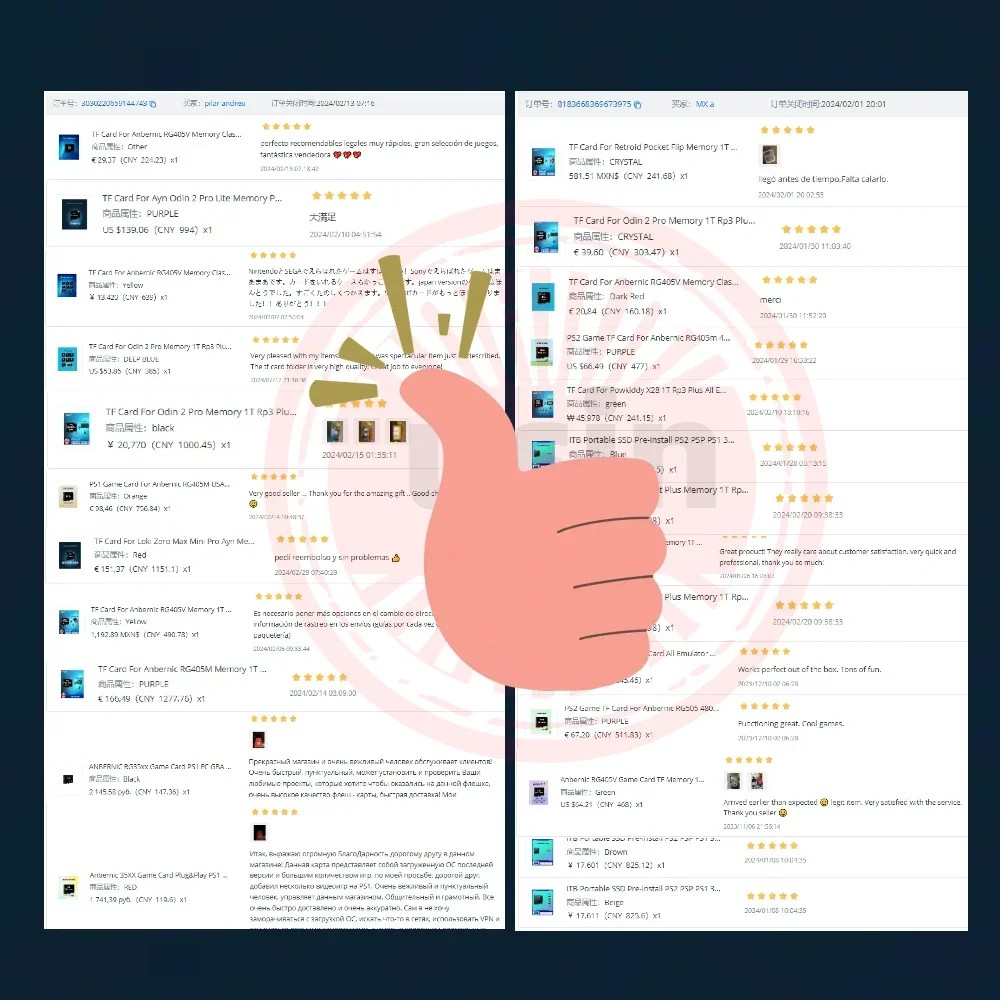 For Anbernic RG406V Retro Handheld Game SD Card 256GB High Speed Stable Games Memory Card Preloaded