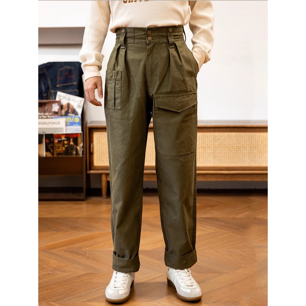 Red Tornado Workwear Pants Vintage-Inspired Army Trousers Relaxed Fit OG107