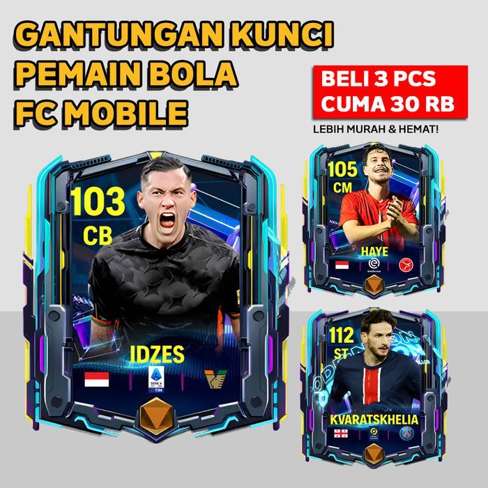 [PROMO] Gantungan Kunci Pemain Bola Gantungan Kunci FC Mobile Ganci Keychain Akrilik Aksesoris