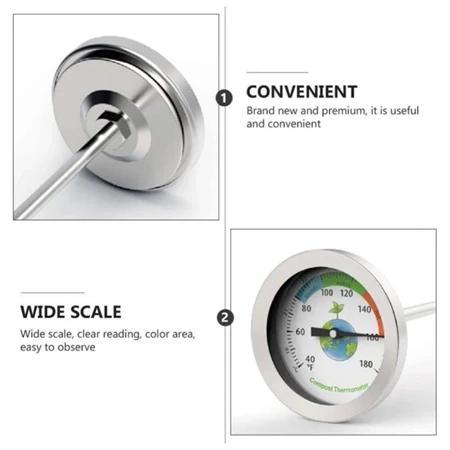 50cm Thermometer Suhu Tanah Compost Soil Thermometer Thermometer Suhu Tanah Termometer Tanah