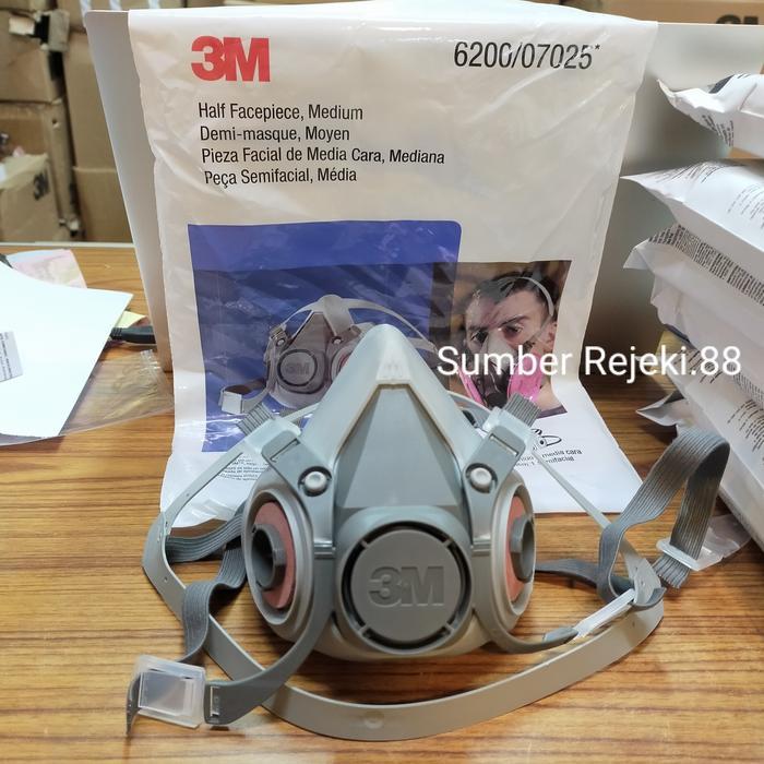 Respirator 6200 Masker 3M 6200 half facepiece reusable Original 100%
