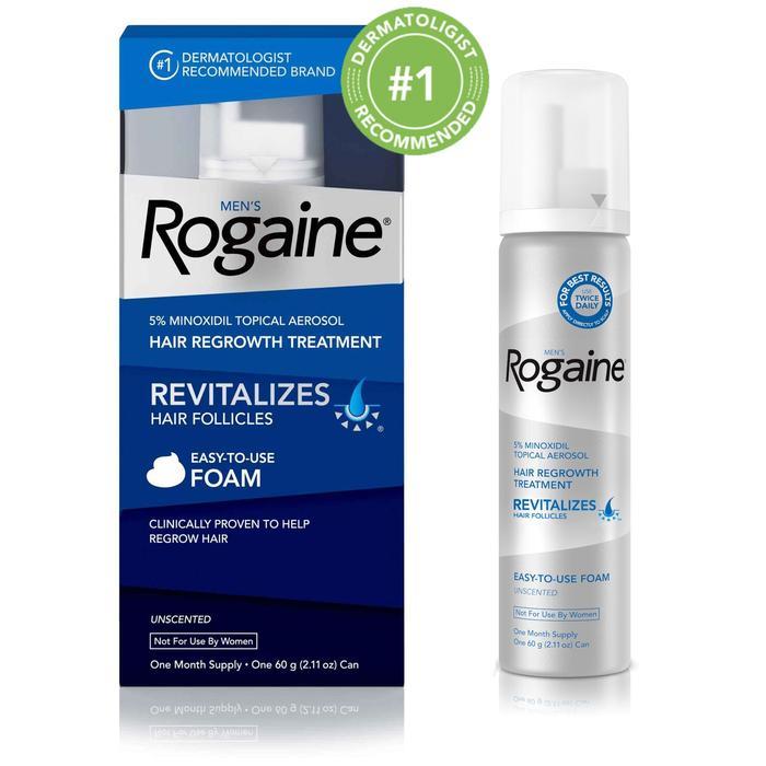Men's ROGAINE Foam - 5% Minoxidil - Perawatan Rambut Rontok Pria