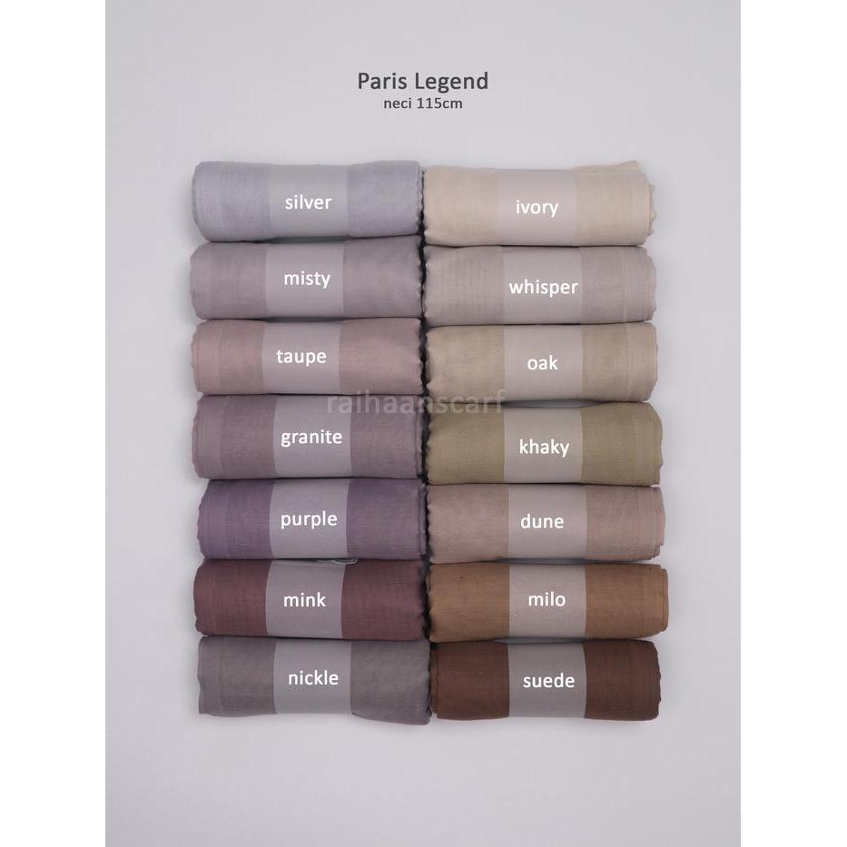 Premium Paris Legend - Jilbab Segiempat Premium Tanpa Label Original