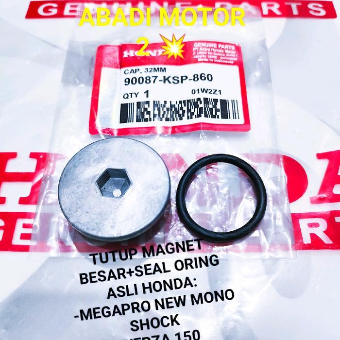 NEWSS TUTUP MAGNET+SEAL ORING HONDA MEGAPRO NEW MONO SHOCK CB 150 R VERZA 150 32MM 90087-KSP-860