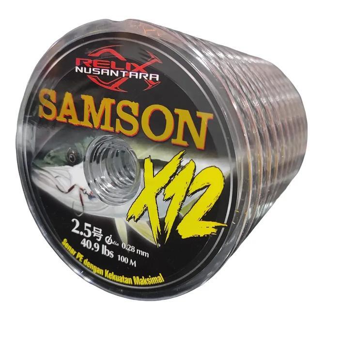 SENAR PANCING PE Relix Nusantara Samson X12 100 Meter 10 Roll Connecting Senar Pancing Reel