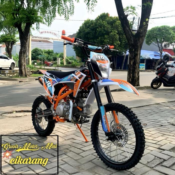 MOTOR MINI TRAIL 200CC SYMOTOS SY-10 RING 19/16 MESIN ZHONGSHEN 4TAK - Rangka oren