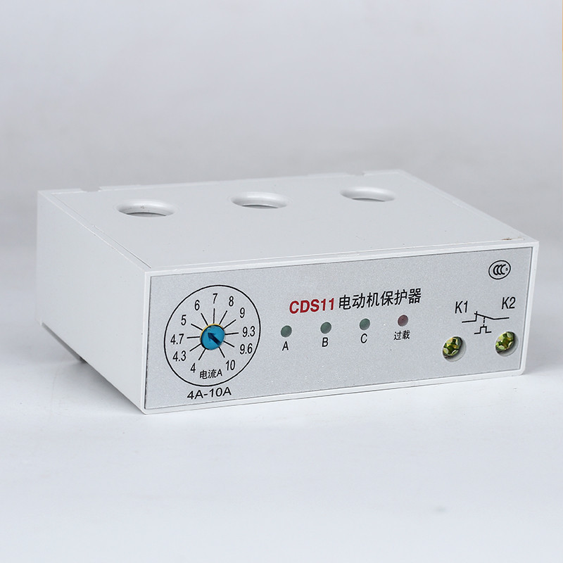 1Pc CDS-11 Motor Protector Uninterrupted 3 Phase Adjustable Current Motor AC 24V-380V CDS11 2.5 5 10