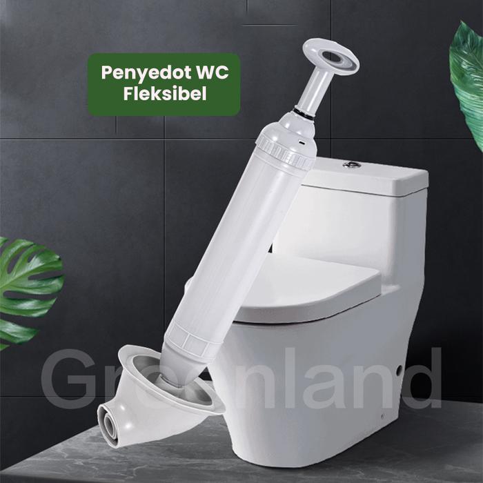 cahyanashops Greenland Penyedot WC Fleksibel Pump Toilet Plunger Pompa WC Duduk Mampet Pembersih