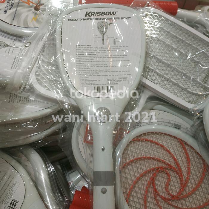 ` PROMO raket nyamuk KRISBOW charger dan senter , ORIGINAL PRODUK