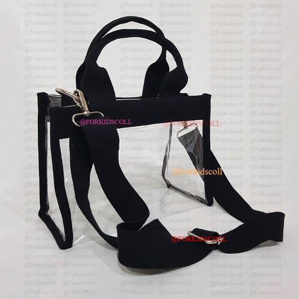 Elizabethh Store - Tas Tote Pvc Mika Transparan Dengan Resleting Plastik Wanita Totebag
