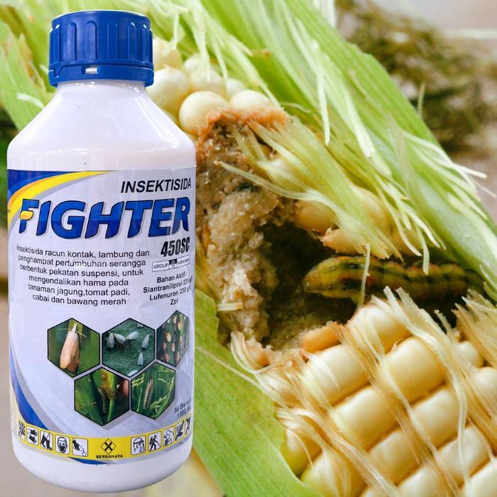 asyifashops FIGHTER 450SC 1L Insektisida Basmi Larva Ulat Thrips Kutu Daun Harga 1 Dus