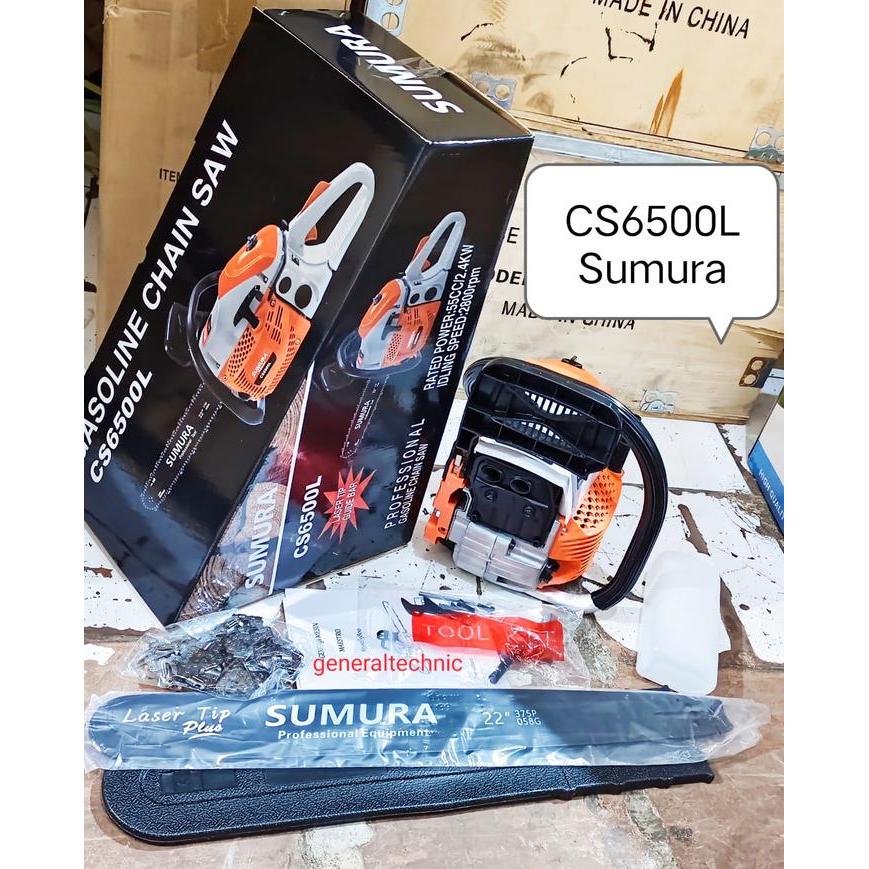 sintayanistore12 Chainsaw Sumura 6500L 22" Bar Baja Laser CS6500S Sumura Chainsaw Laser
