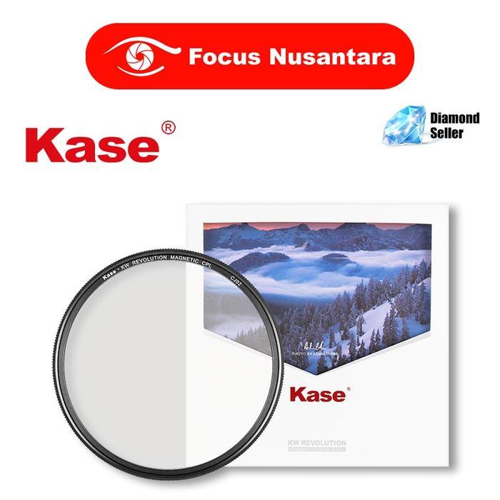 Kase KW Revolution Magnetic CPL Filter Silver Frame Filter lensa kamera