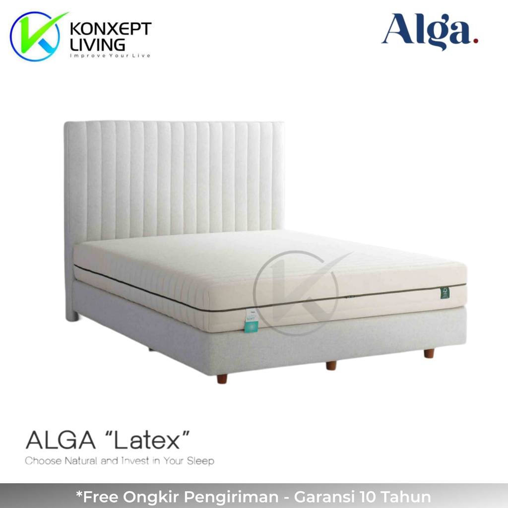Alga Springbed Latex Sandaran Omri Ukuran 100x200 - Fullset