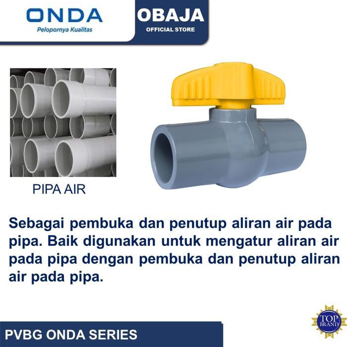 "New" Ball Valve PVBG 3/4" Onda / Stop Kran PVC PVBG 3/4" Polos Onda