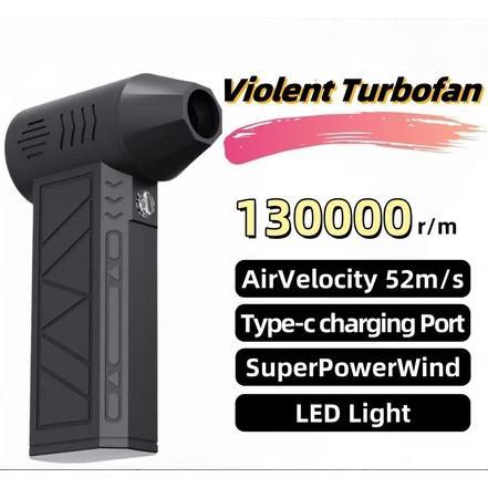 ayunansto213 Mini Jet Fan Turbo/Mini Turbo Jet Fan Turbo Violent Fan 3 Gear Adjustable 130000RPM