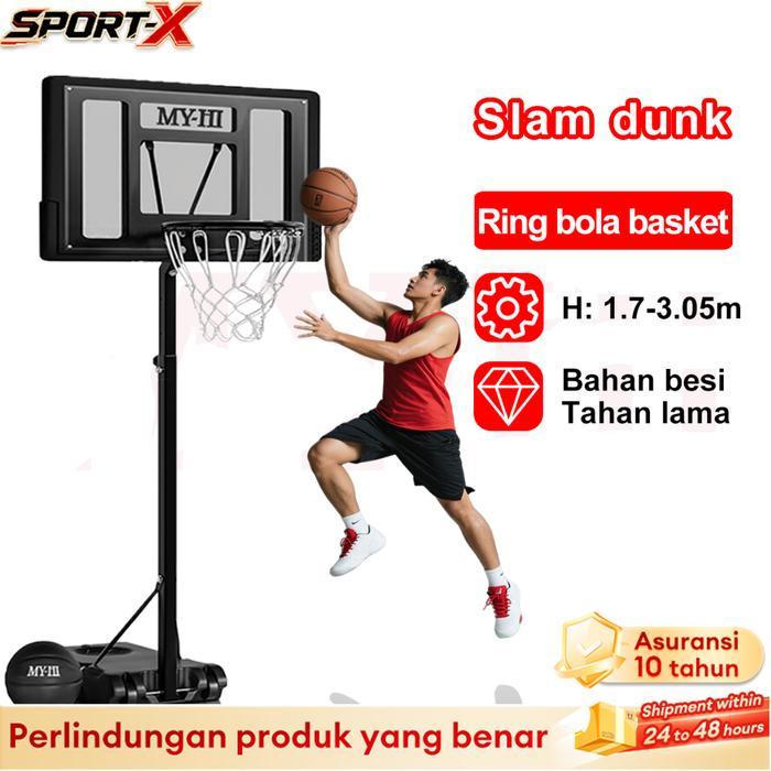 MY-HI Tiang basket Ring Basket Anak Ring Bola basket Ring Basket Portable Basket anak dan ring