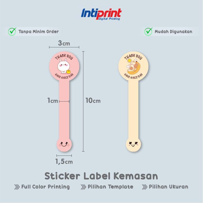 STICKER THANK YOU [READY STOCK] STIKER SEGEL KEMASAN BOX MAKANAN / STICKER UCAPAN SEGEL BOTOL