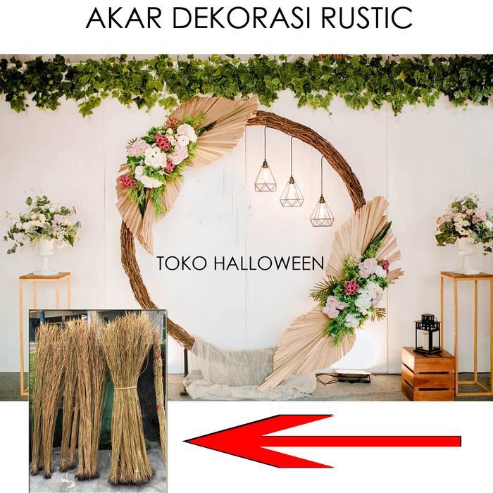AKAR DEKORASI RUSTIC WEDDING DAN LAMARAN BACKDROP