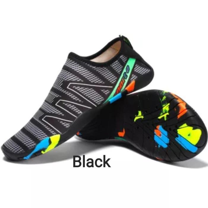 Eiger - Sepatu Pantai Olahraga Air Sepatu Sepeda Santai Water Shoes Black