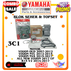 3C1 BLOK SEHER + TOPSET ASLI YAMAHA VIXION OLD,BLOK SEHER + TOPSET ASLI YAMAHA VIXION NVL,BLOK SEHER