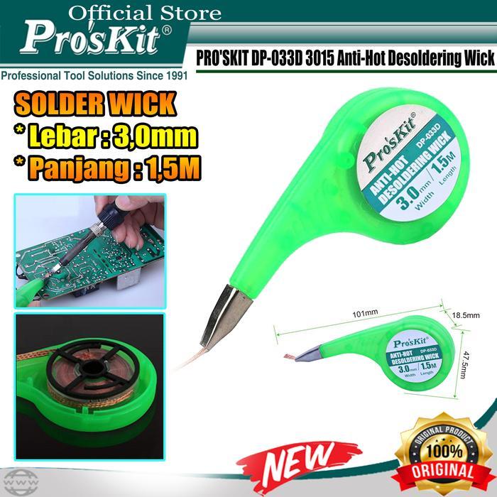 Solder Wick Pro'Skit Dp-033D 3015 Anti-Hot Desoldering Wick Original