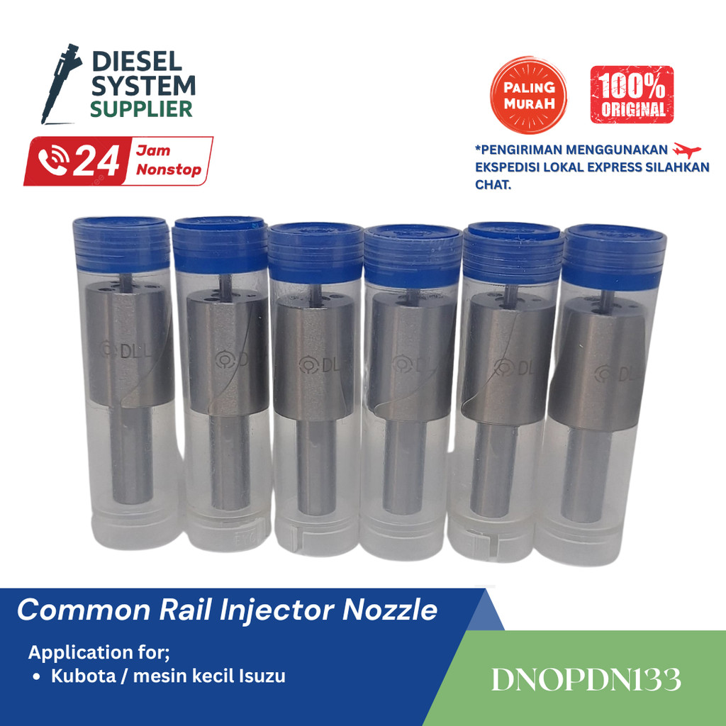 DNOPDN133 Nozzle Diesel Commonrail Injector Kompatibel Kubota / mesin kecil Isuzu Kualitas Tinggi Me