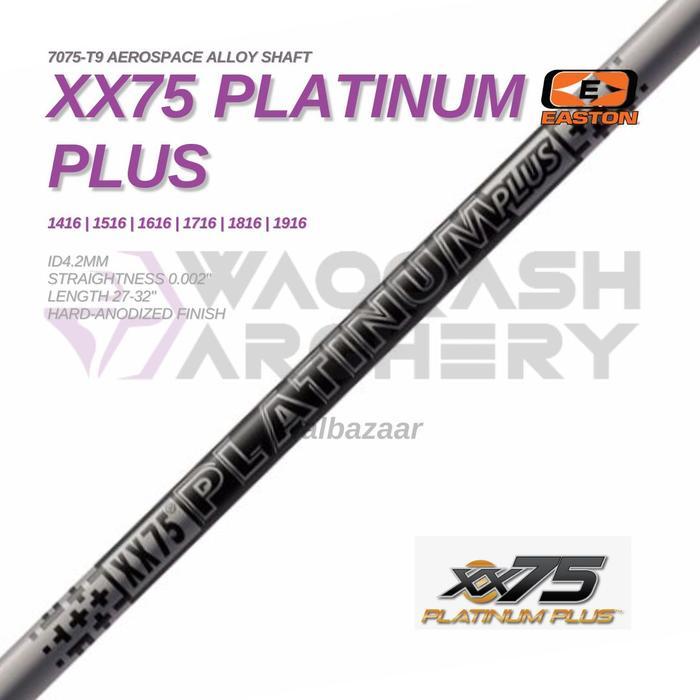EASTON PLATINUM PLUS XX75 Aluminium Arrow 0.002" Shaft Only
