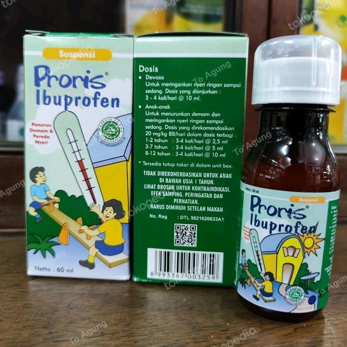 Proris Ibuprofen Suspensi 60 ml . Penurun Panas, Obat Nyeri
