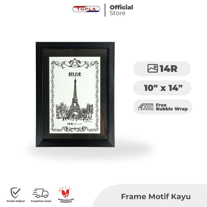 Topla Frame Motif Kayu 14R Frame Foto Bingkai Foto bingkai profil