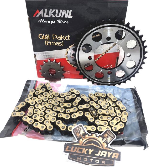 GIRSET GEARSET CHAINKIT GEAR GIR SET RANTAI CHAINKIT PAKET JUPITER MX NEW 135 KOPLING CHOHO MLKUNL