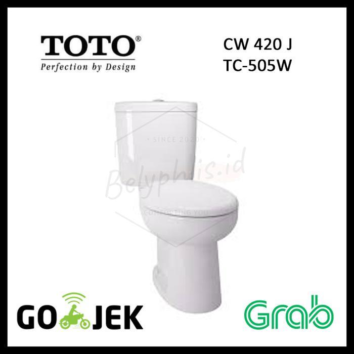 CW 420 J KLOSET DUDUK TOTO 50 CM MONOBLOK TOTO ( BANDUNG ONLY )