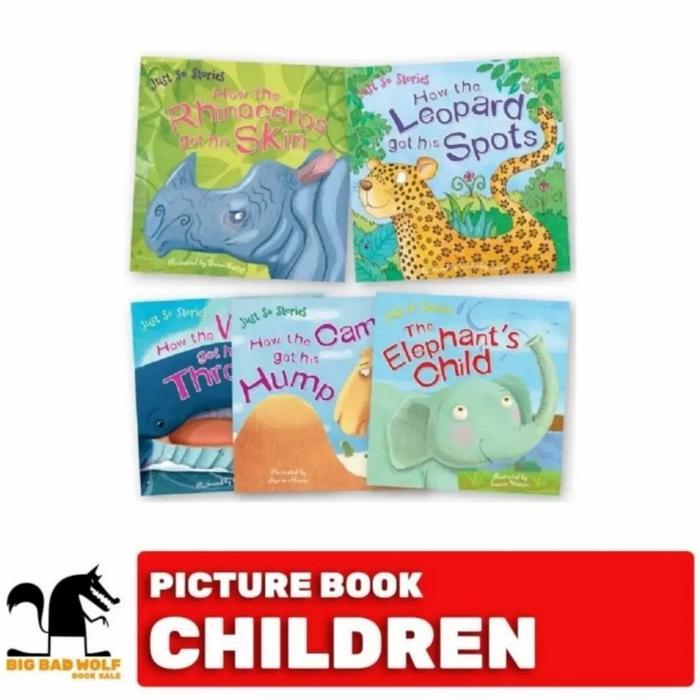 BIG BAD WOLF JUST SO STORIES (5 BOOKS SET) - BUKU CERITA BACAAN ANAK