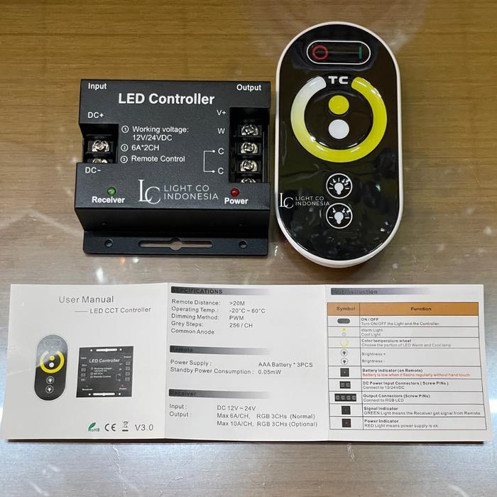 Dimmer Dc12Volt Dc24Volt With Remote Control / Dimmer Dc 12V 24V