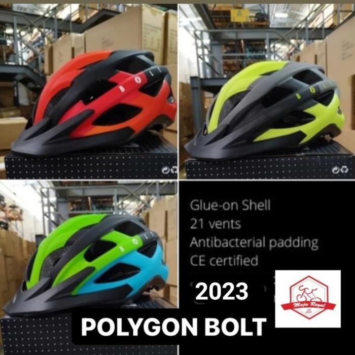 Helm Sepeda Polygon Bolt New Mtb Roadbike Sepeda lipat
