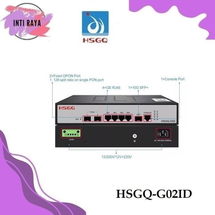 Hsgq-G02Id Olt Gpon 2 Ports Olt Mini ( Tanpa Sfp )
