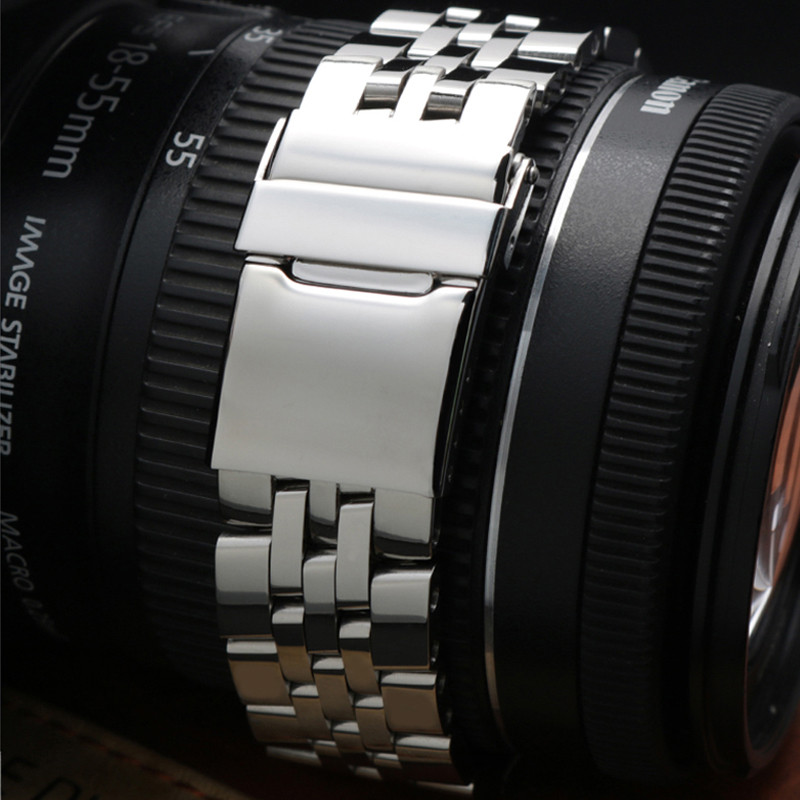 22mm 24mm Quality Stainless Steel Watchband Bracelet For Breitling Strap AVENGER NAVITIMER