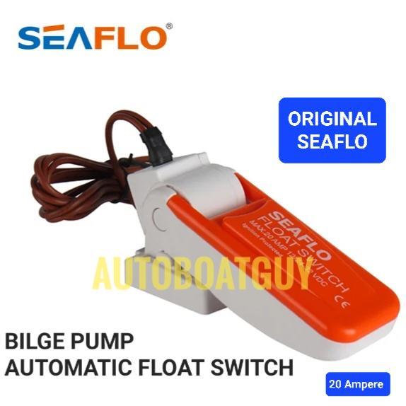 Ada Stok Bilge Pump SEAFLO Automatic Float Switch 20 Ampere 12 / 24 / 32 Volt Switch Otomatis