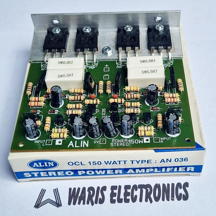 Kit Power Ampli Amplifier 150W Watt Stereo Ocl Transistor Alin An036 Terlaris