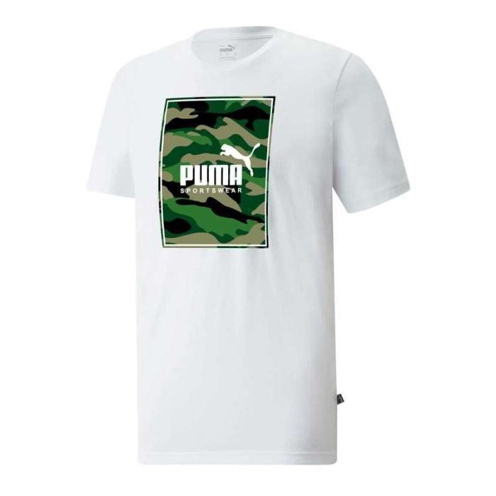 Kaos Pria Puma Logo Camo Original Authentic