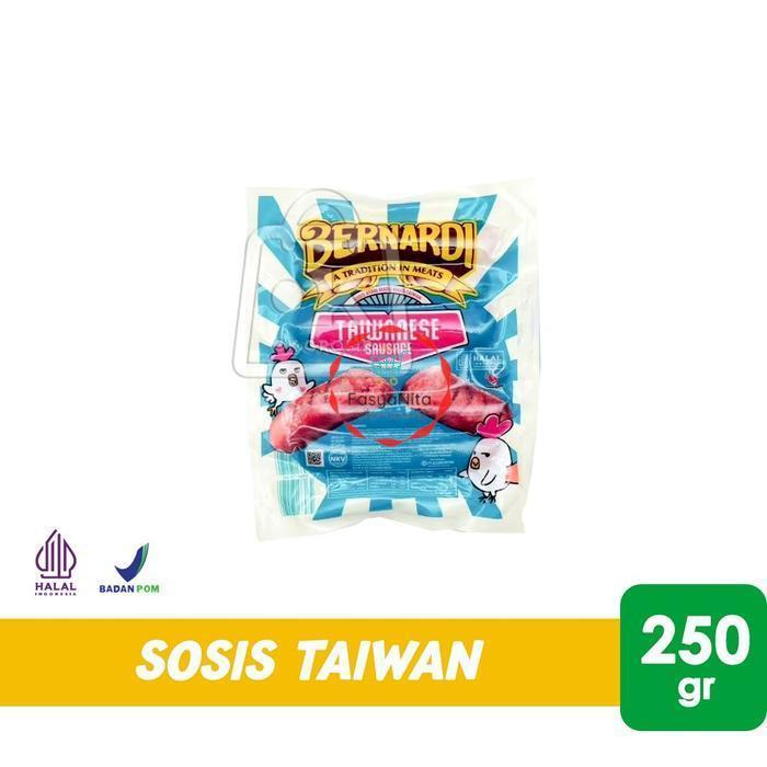READY STOCK Sosis Ayam Madu Taiwan Sausage BERNARDI Lapchiong Halal 250g (KHUSUS INSTANT)- Anita