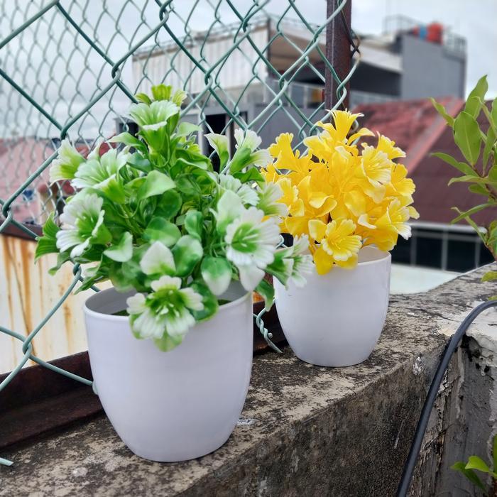 UNICO Bunga Lonceng Tanaman Hias Plastik Artificial Bunga Artifisial Mawar Edelweis Kering PBP27