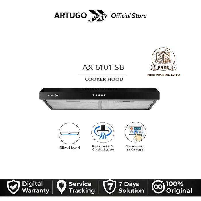 ` ARTUGO Cooker Hood AX 6101 SB - Slim Hood