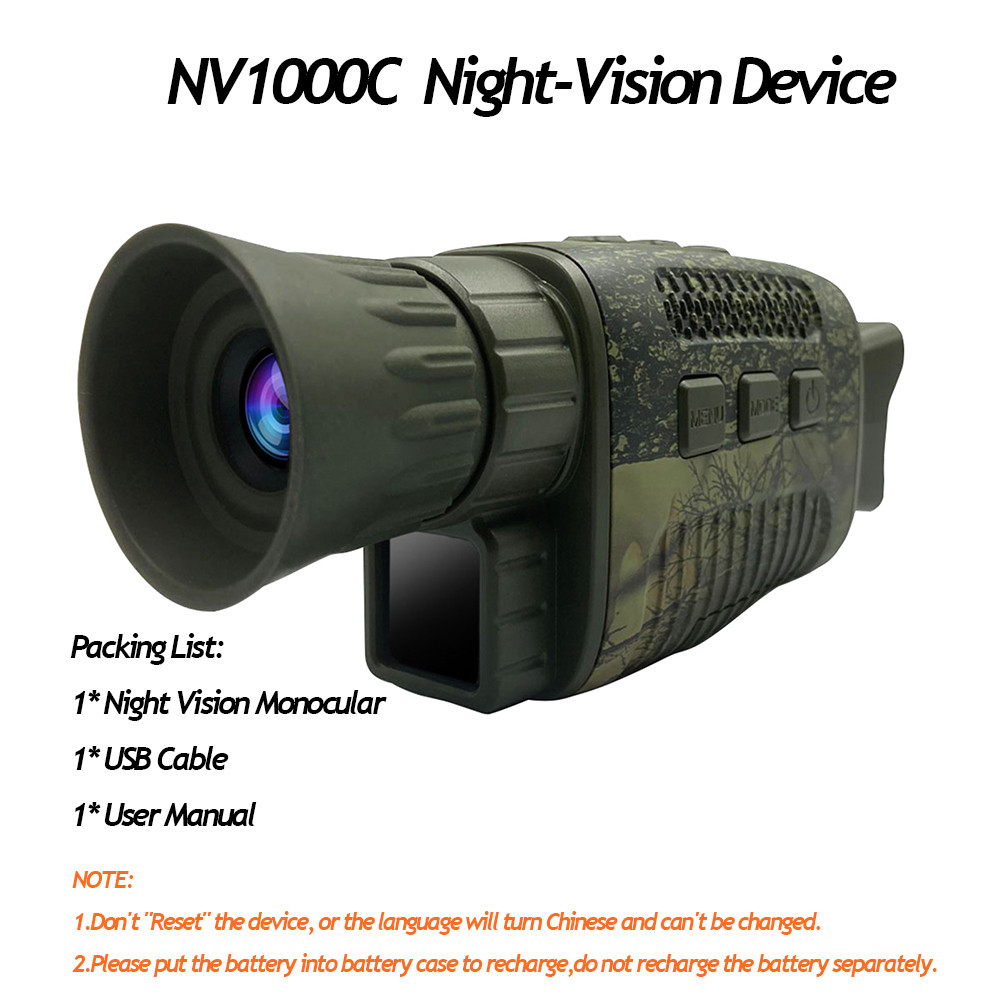 . Nv-300 Night Vision Monocular Telescope Hd Digital Infrared Monocular -