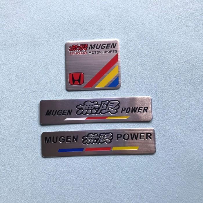 Emblem 3D Alumunium Honda Mugen Power CRV HRV BRV Mobilio Brio Jazz
