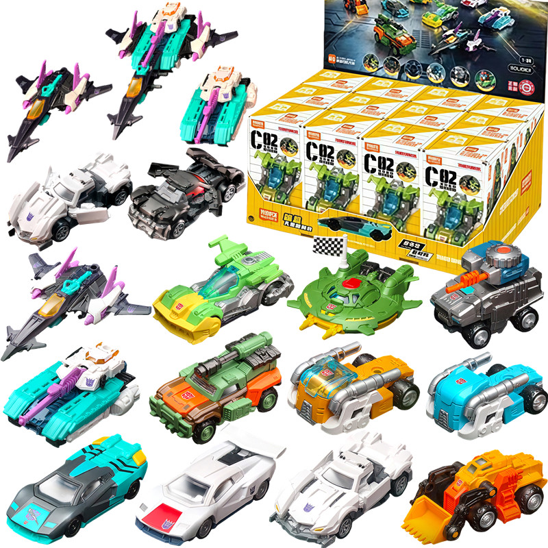 BLOKEES Transformers C02 Megatron Optimus Prime Huffer Pipes Overlord Slug Action Figure Racing Car