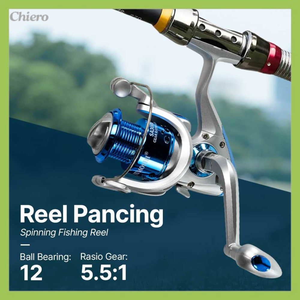 YUMOSHI Series Reel Pancing Spinning Fishing Reel 5.5:1 3000 - SA3000